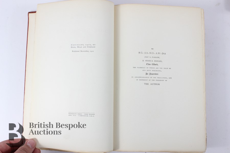 The League of the Iroquois 2 Vols 1901 and Report Indian Collection in Regent University 1850 - Image 20 of 31