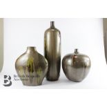 Three 20th Century Pottery Vases