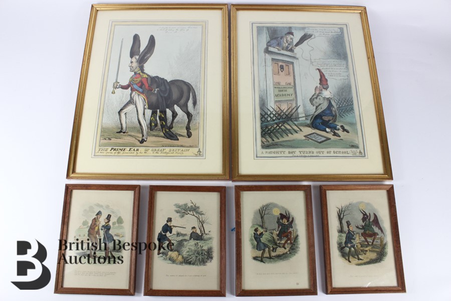 19th Century Satirical Engravings and Hunting Prints - Image 8 of 8