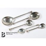 Five Silver Seal Spoons