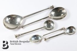 Five Silver Seal Spoons