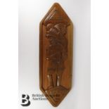 Floyd Moro (Belize) Wood Carved Wall Plaque