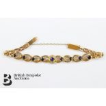 18ct Gold Sapphire and Diamond Bracelet