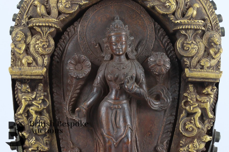 Indian Cast Bronze Figurine - Image 3 of 8