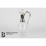 Silver and Crystal Claret Jug
