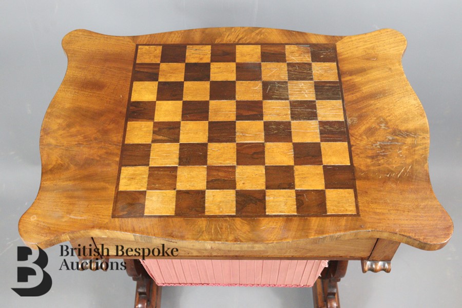 Late Victorian Mahogany Games Table - Image 4 of 5