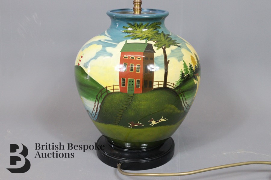 A Folk Art Lamp Base - Image 3 of 3