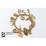 9ct Gold Charm Bracelet