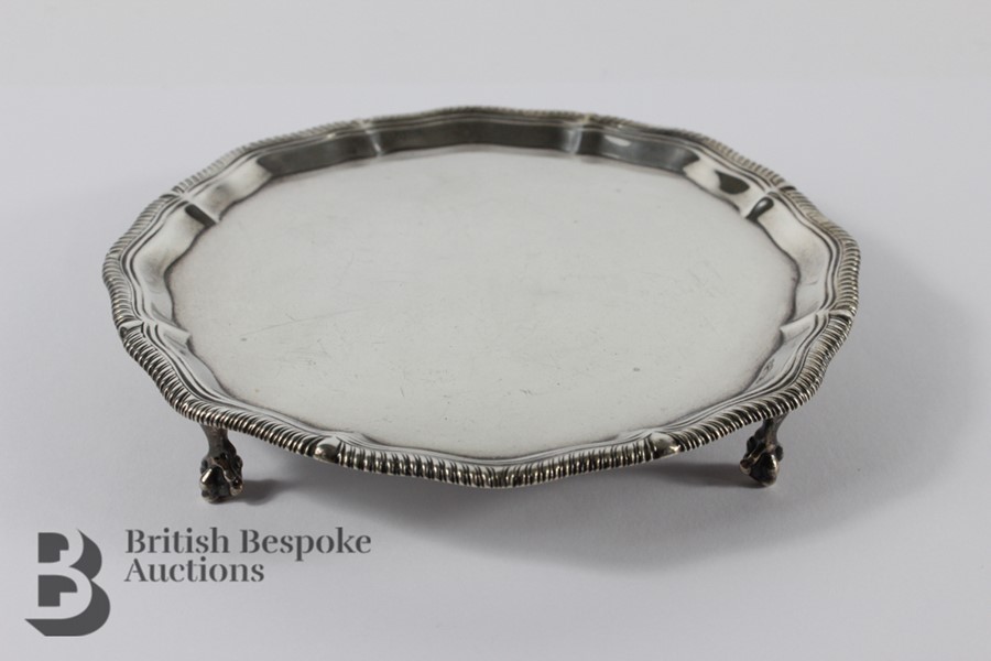 Late Victorian Silver Card Tray