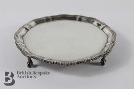 Late Victorian Silver Card Tray