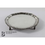 Late Victorian Silver Card Tray