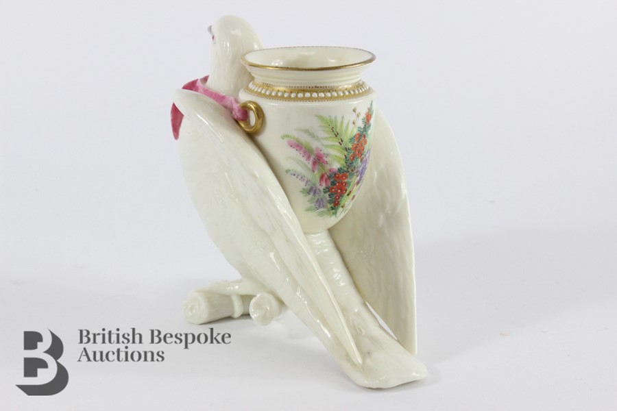 Late 19th Century Royal Worcester Dove Posy Vase - Image 4 of 11