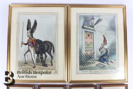 19th Century Satirical Engravings and Hunting Prints