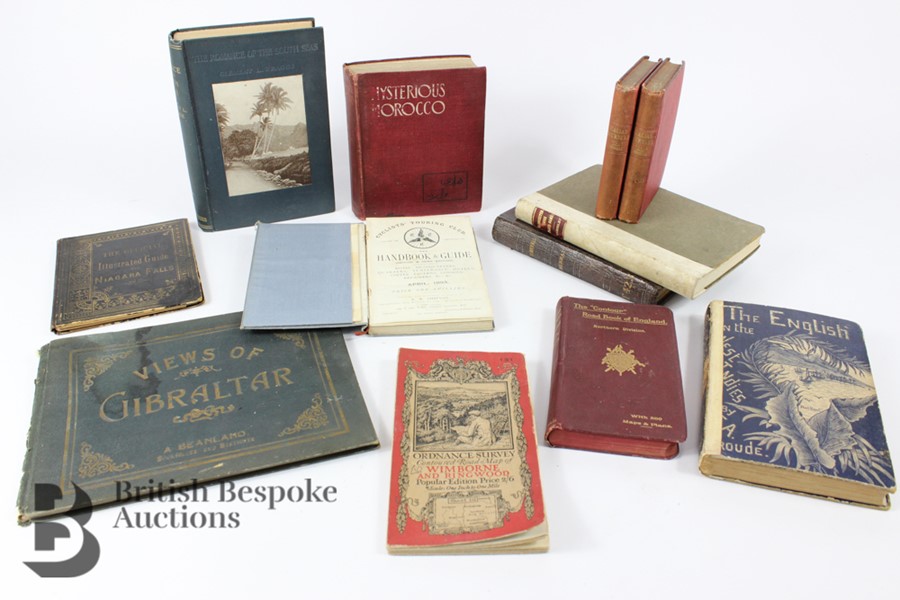 Quantity of Vintage Travel Books