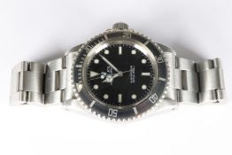 Gentleman's Vintage Stainless Steel Rolex Submariner Oyster Wrist Watch