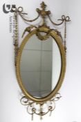 Regency Oval Gilt Mirror