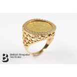 1982 Elizabeth II Half Gold Sovereign Ring