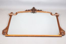 Victorian Mahogany Over Mantel Mirror