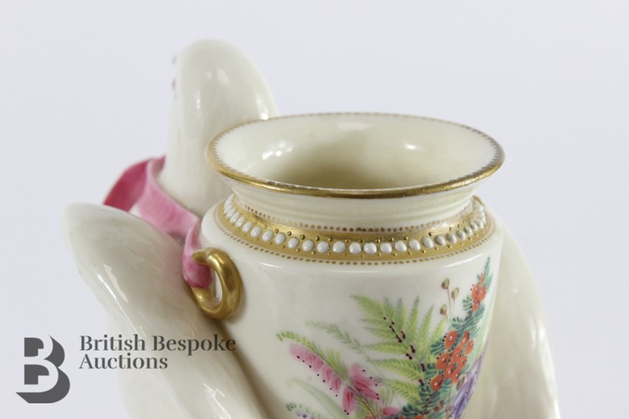 Late 19th Century Royal Worcester Dove Posy Vase - Image 8 of 11