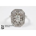 18ct White Gold Diamond Dress Ring