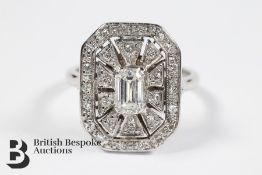 18ct White Gold Diamond Dress Ring