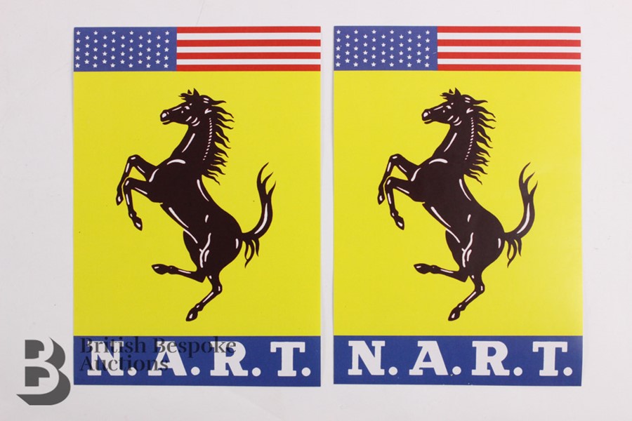 N.A.R.T (North American Racing Team) Prancing Horse Stickers