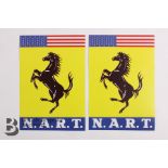 N.A.R.T (North American Racing Team) Prancing Horse Stickers
