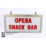 Royal Opera House Snack Bar Sign