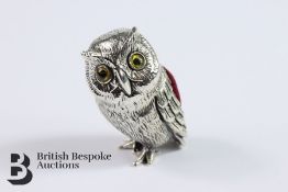 Silver Owl Pin Cushion