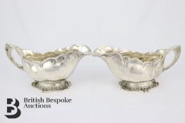 Pair of Silver Swedish Sauceboats