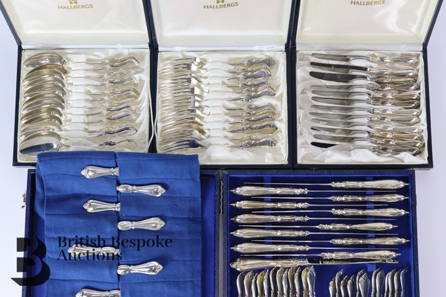 GAB Swedish Silver Flatware Service - Image 2 of 8