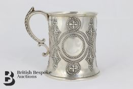 Victorian Silver Christening Mug