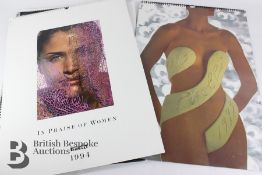 Six 20th Century Pirelli Calendars 1990-1995