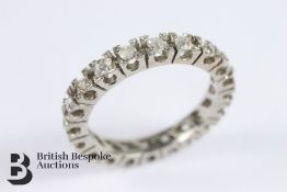 18ct White Gold Diamond Full Eternity Ring