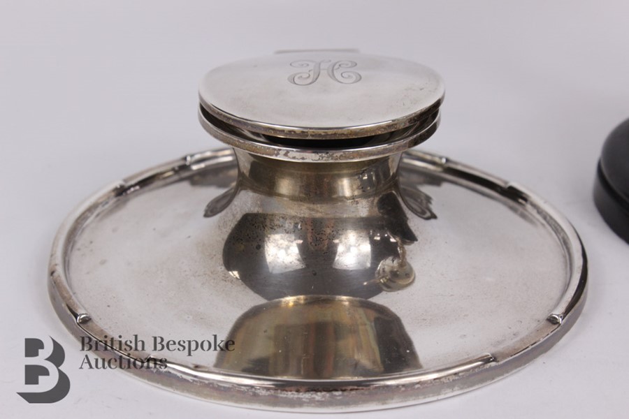 Silver Ink Stand and Twin-Handled Trophy - Image 6 of 8