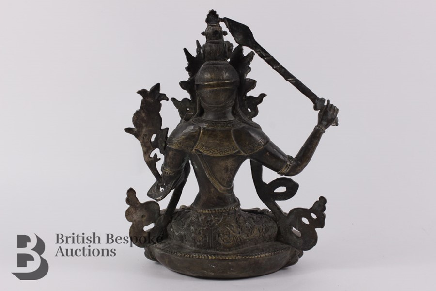 Indian Bodhisattva Figurine - Image 7 of 9