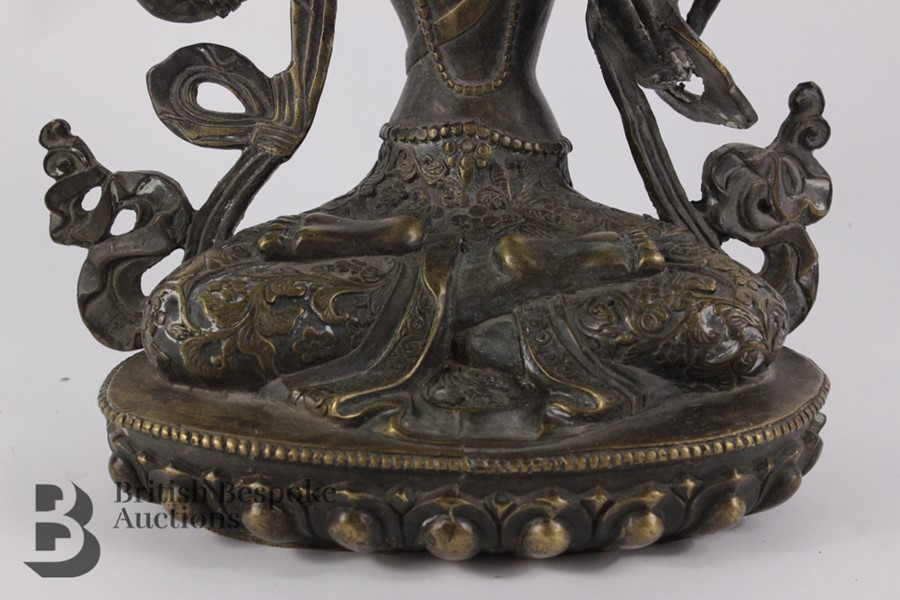 Indian Bodhisattva Figurine - Image 5 of 9