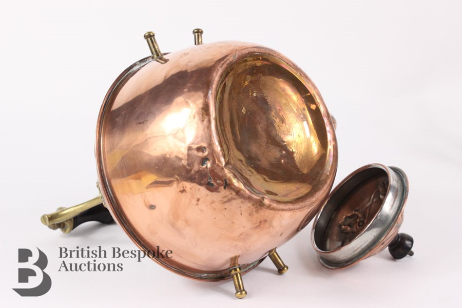 Art Nouveau Copper Kettle - Image 7 of 7