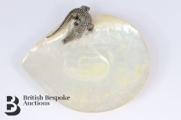 Elegant Mother of Pearl Shell Dish