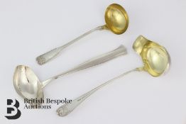 Three Silver Ladles