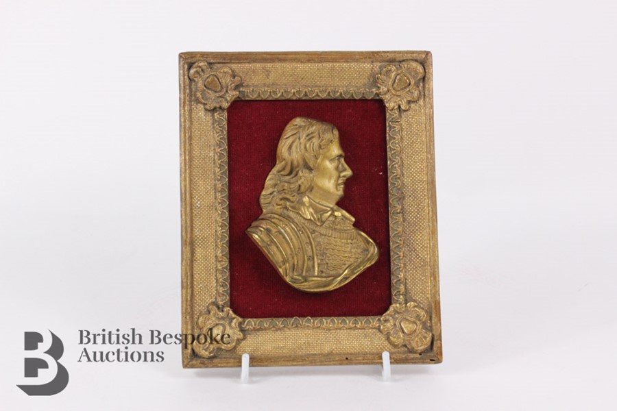 Framed Bust of Oliver Cromwell