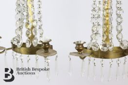 Pair of French Brass Wall Sconces