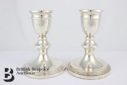 Pair of Silver Candlesticks