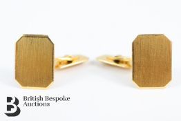 Pair of 18k Yellow Gold Swedish Cufflink's