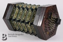 19th Century Louis Lachenal Rosewood Concertina