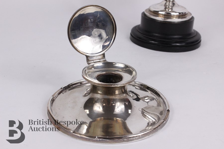 Silver Ink Stand and Twin-Handled Trophy - Image 8 of 8