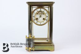 French Gilt Brass Mercury Clock