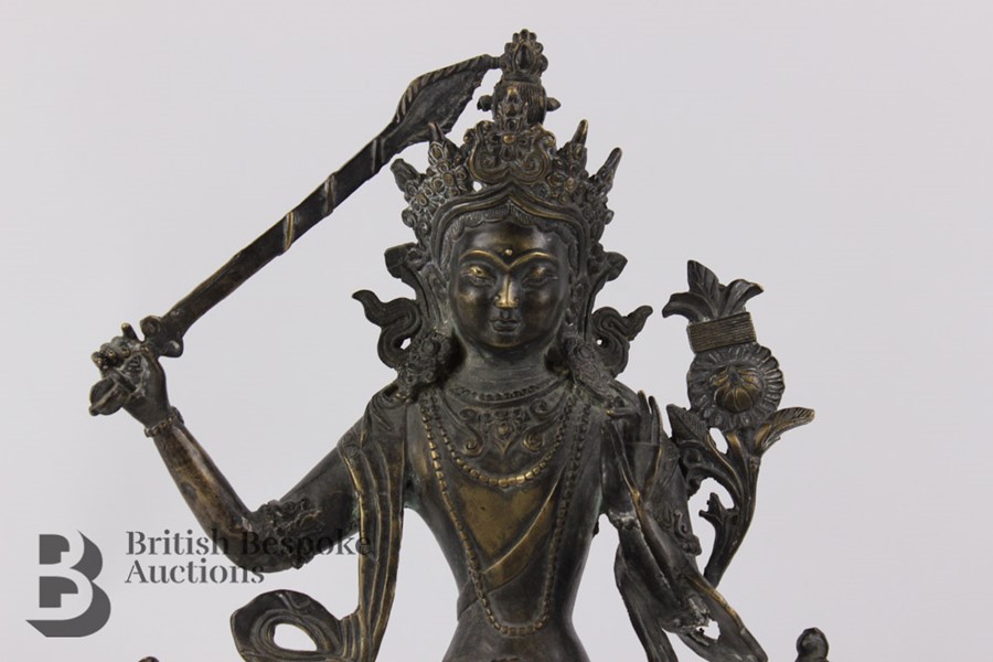 Indian Bodhisattva Figurine - Image 2 of 9