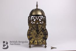 English Brass Lantern Clock