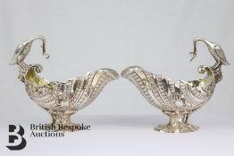 Magnificent Pair of Silver Sauce Boats